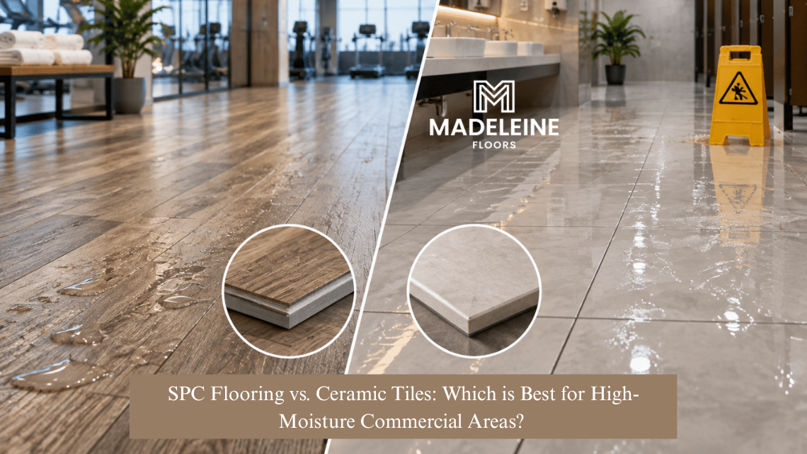 SPC Flooring vs. Ceramic Tiles Which is Best for High-Moisture Commercial Areas
